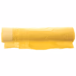 10-pack yellow garbage bags 40L HDPE with lemon scent and drawstring