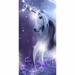 Unicorn Print Bath Beach Pool Gym Towel