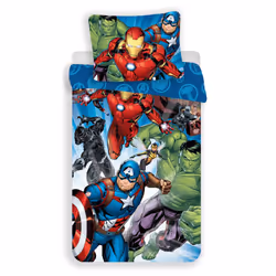 Marvel Avengers Single Cotton Duvet Cover Set - European Size