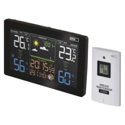 Emos E5111 digital weather station Black, White Battery