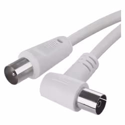 Aerial Cable, Coaxial Cable, TV Cable, 2.5 m, Coax Cable for Digital TV, Receiver, SAT, Double Shielded, Straight Coax Male t ...