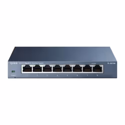 TP-Link TL-SG108, Unmanaged, L2, Gigabit Ethernet (10/100/1000), Full duplex, Wall mountable