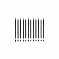 Koh-I-Noor Toison dOr graphite Pencil Artist Set, 8B-2H Degrees, 12 Pencils Per Tin, 1 Each (FA1502/11.12)