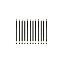 Koh-I-Noor Toison dOr  graphite Pencil Artist Set, 8B-2H Degrees, 12 Pencils Per Tin, 1 Each (FA1502/11.12)