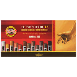 KOH-I-NOOR 8522012002BR Artist Soft Pastel Set  Brown  12 in Set