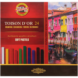 KOH-I-NOOR TOISON D'OR 8584 Artist's Soft Pastels (Pack of 24)