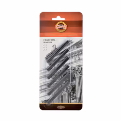 Koh-I-Noor FA8683 Gioconda Artist Charcoal Blocks  6-Pack