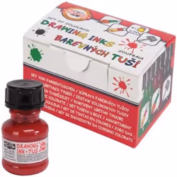 Koh-I-Noor 014173000000 6 x 20 g Set of Coloured Drawing Ink
