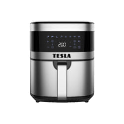 Tesla AIRCKQ60XLBLK fryer Single 6 L 1500 W Hot air fryer Black, Silver