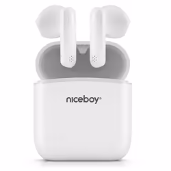 Niceboy HIVE Beans White, Wireless, Calls/Music, 20 - 20000 Hz, Headphones, White