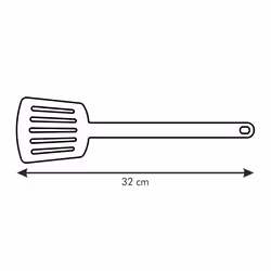 Tescoma 638010, Cooking spatula, Black, Hanging hole, 210 °C, 320 mm, 1 pc(s)
