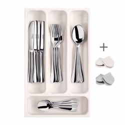 Tescoma FlexiSPACE, Organizer, Basket, In-cabinet, Cutlery, White, Plastic