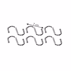 Tescoma 900082 home storage hook Indoor Kitchen hook Stainless steel 6 pc(s)