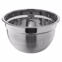 Stainless steel bowl for mixing, whipping and storage