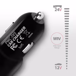 Axagon PWC-5V5 mobile device charger Mobile phone, Smartphone, Tablet, Universal Black Cigar lighter Fast charging Auto