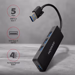 Axagon SuperSpeed USB SLIM hub