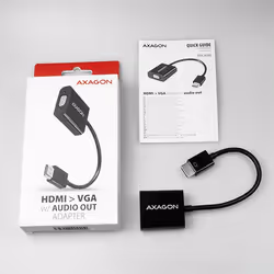 Axagon RVH-VGAN video cable adapter 0.15 m HDMI Type A (Standard) VGA (D-Sub) Black - Additional view 8