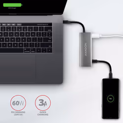 Axagon HMC-5G2 laptop dock/port replicator Wired USB 3.2 Gen 2 (3.1 Gen 2) Type-C Grey - Additional view 7