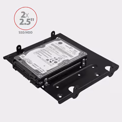 Axagon RHD-435 mounting kit Black Metal