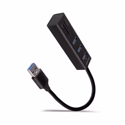 Axagon HMA-CR3A, Wired, USB 3.2 Gen 1 (3.1 Gen 1) Type-A, Black, MMC, MMC Mobile, MicroSD (TransFlash), MicroSDHC, MicroSDXC, ...