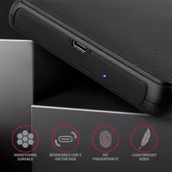 Axagon EE25-SLC storage drive enclosure HDD/SSD enclosure Black 2.5" - Additional view 5
