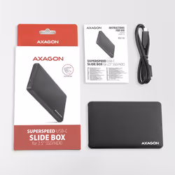 Axagon EE25-SLC storage drive enclosure HDD/SSD enclosure Black 2.5" - Additional view 8