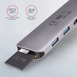 Axagon HMC-5 laptop dock/port replicator Wired USB 3.2 Gen 1 (3.1 Gen 1) Type-C Grey - Additional view 4