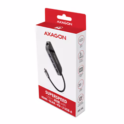Axagon HMC-6GL laptop dock/port replicator Wired USB 3.2 Gen 1 (3.1 Gen 1) Type-C Black, Grey - Additional view 3