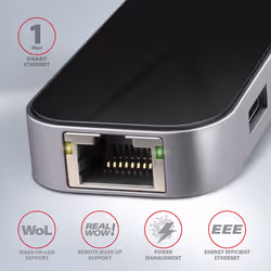 Axagon HMC-6GL laptop dock/port replicator Wired USB 3.2 Gen 1 (3.1 Gen 1) Type-C Black, Grey - Additional view 5