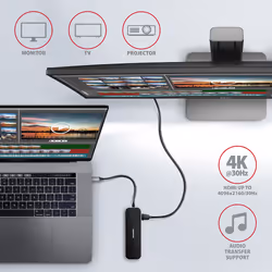 Axagon HMC-6GL laptop dock/port replicator Wired USB 3.2 Gen 1 (3.1 Gen 1) Type-C Black, Grey - Additional view 6