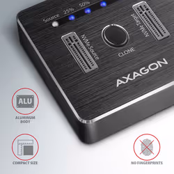Axagon ADSA-M2C storage drive docking station USB 3.2 Gen 2 (3.1 Gen 2) Type-C Black - Additional view 4