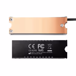 Axagon CLR-M2FAN computer cooling system Solid-state drive Heatsink/Radiatior 2 cm Grey 1 pc(s)
