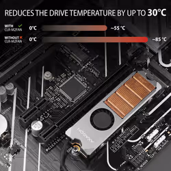 Axagon CLR-M2FAN computer cooling system Solid-state drive Heatsink/Radiatior 2 cm Grey 1 pc(s) - Additional view 6