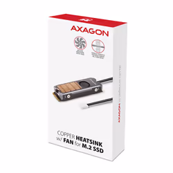 Axagon CLR-M2FAN computer cooling system Solid-state drive Heatsink/Radiatior 2 cm Grey 1 pc(s) - Additional view 8