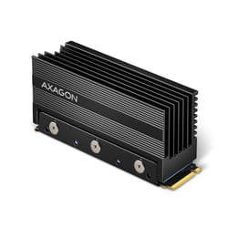 Axagon CLR-M2XL computer cooling system M.2 NVMe SSD, Solid-state drive Heatsink/Radiatior Black 1 pc(s)