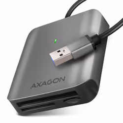 Axagon CRE-S3 External card reader USB-A 3.2 Gen 1 3-slot & lun SD/microSD/CF, CF, MMC, MMC Mobile, MicroSD (TransFlash), Mic ...