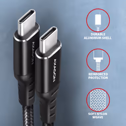 Axagon BUCM-CM30AB USB cable USB 2.0 3 m USB C Black