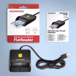 Axagon CRE-SM3N USB Smart card Flat smart card reader Indoor USB 2.0 Black - Additional view 5