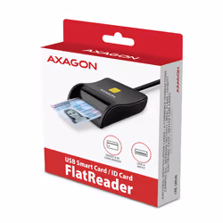 Axagon CRE-SM3N USB Smart card Flat smart card reader Indoor USB 2.0 Black - Additional view 6