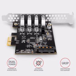 Axagon PCEU-43RS interface cards/adapter Internal USB 3.2 Gen 1 (3.1 Gen 1) - Additional view 4