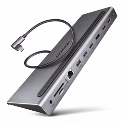 Axagon HMC-4KX3, Wired, USB 3.2 Gen 1 (3.1 Gen 1) Type-C, 100 W, 3.5 mm, 1.4/2.3, 10,100,1000 Mbit/s
