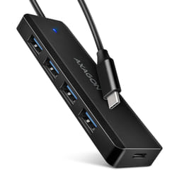 Axagon HUE-C1C interface hub USB 3.2 Gen 1 (3.1 Gen 1) Type-C 5000 Mbit/s Black