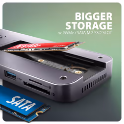 Axagon HMC-12GM2 laptop dock/port replicator Wired USB 3.2 Gen 2 (3.1 Gen 2) Type-C Grey - Additional view 4