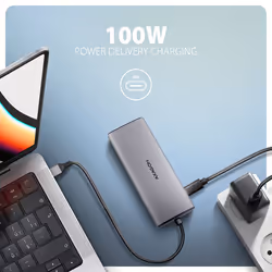 Axagon HMC-6G2L laptop dock/port replicator Wired USB 3.2 Gen 2 (3.1 Gen 2) Type-C Aluminium - Additional view 7