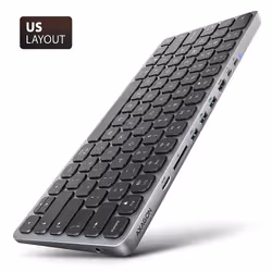 Axagon HMC-KB-US laptop dock/port replicator Wired USB 3.2 Gen 1 (3.1 Gen 1) Type-C Grey - Additional view 2