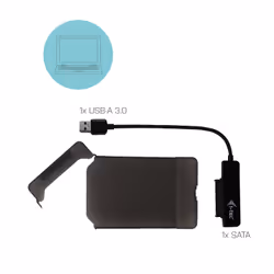 i-tec MySafe USB 3.0 Easy 2.5" External Case – Black - Additional view 6