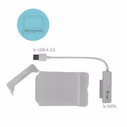 i-tec MySafe USB 3.0 Easy 2.5" External Case – White - Additional view 6