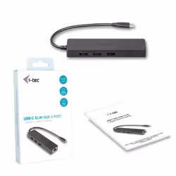 i-tec Advance USB-C Slim Passive HUB 3 Port + Gigabit Ethernet Adapter - Additional view 6