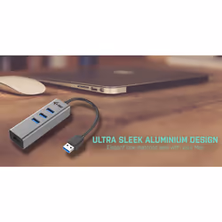 i-tec Metal USB 3.0 HUB 3 Port + Gigabit Ethernet Adapter - Additional view 8