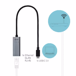 i-tec Metal USB-C Gigabit Ethernet Adapter - Additional view 6